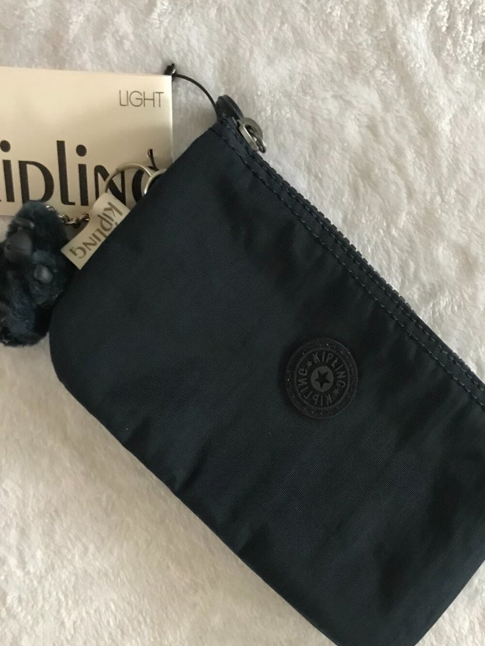 Kipling Creativity Large Pouch NWT Navy Cosmetic Travel Organizer